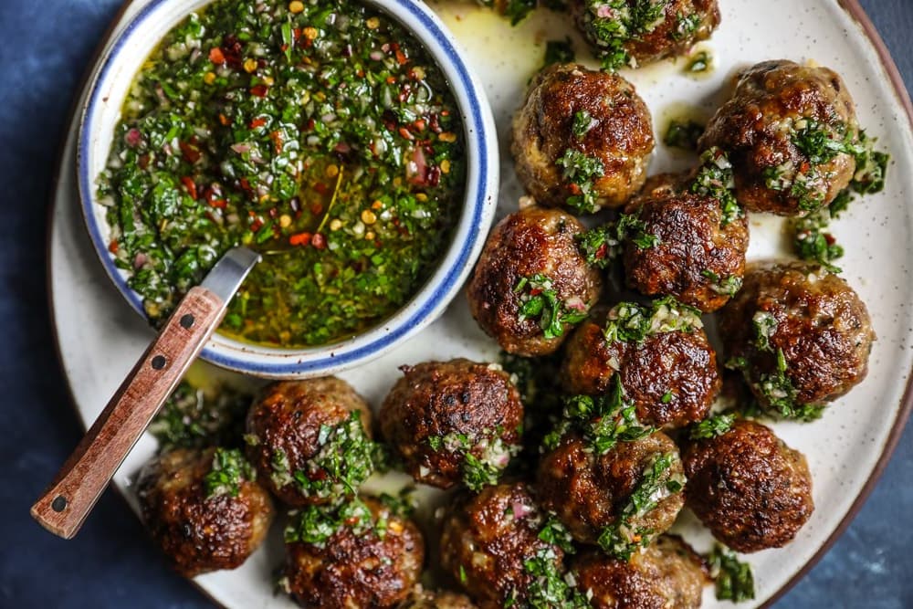 Albóndigas Chimichurri