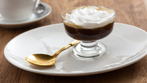 Gelatina de café con crema de vainilla