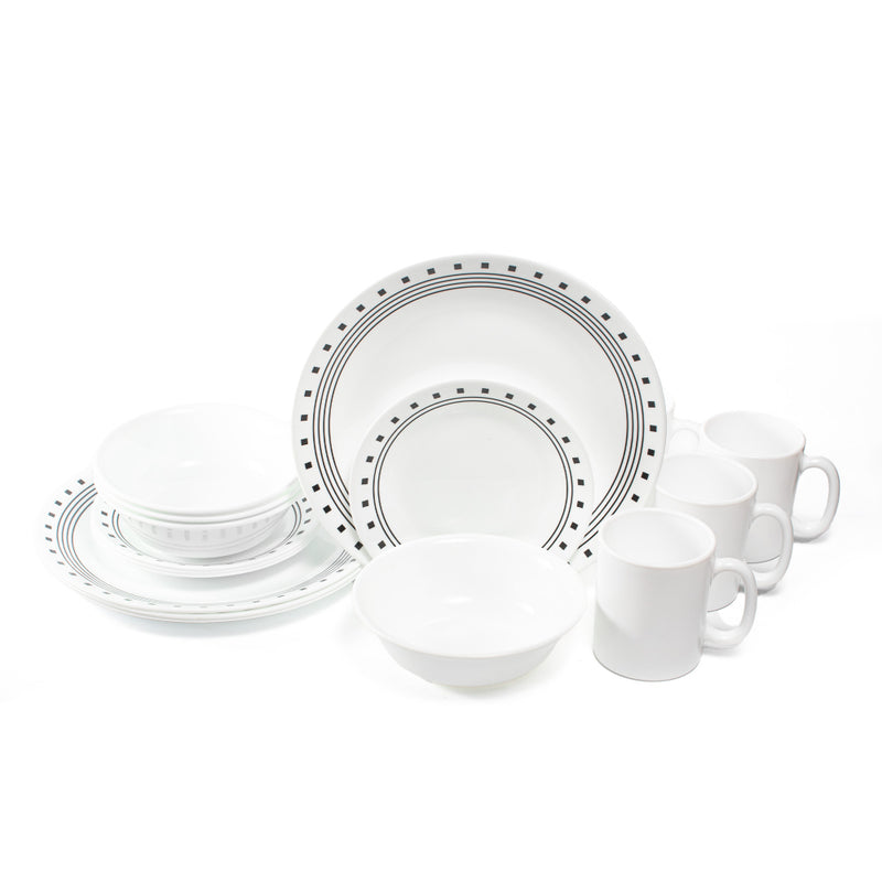 Vajilla 16 Piezas City Block Corelle_001