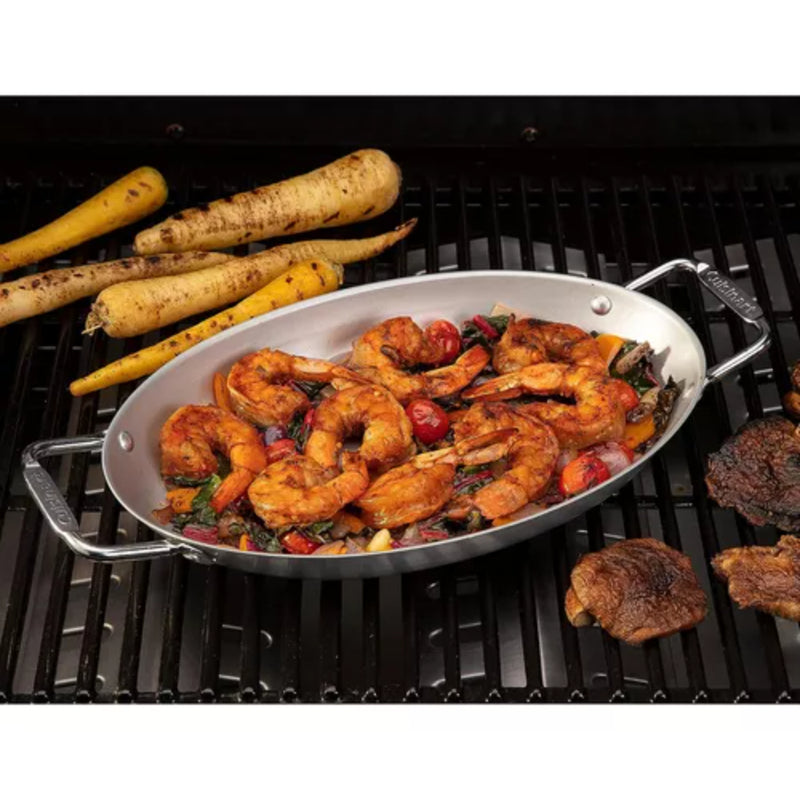 Sartén  Antiadherente Ovalada  Plateada 13"X 8 Cuisinart®_004