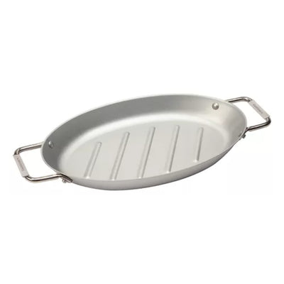 Sartén  Antiadherente Ovalada  Plateada 13"X 8 Cuisinart®_001