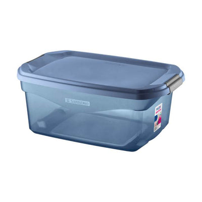 Caja Organizadora De Plastico 20L Azul Traslúcido_002