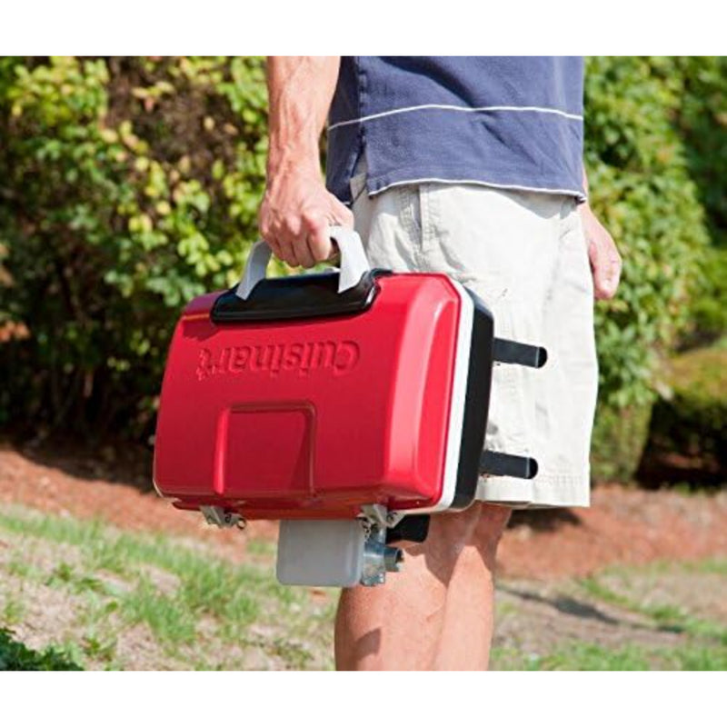 Parrilla  Portátil Roja Cuisinart Cgg-180T_003