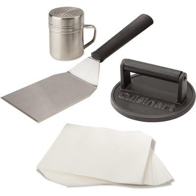 Kit Hierro Fundido Hamburguesas Aplastadas Cuisinart Csbk-400_001