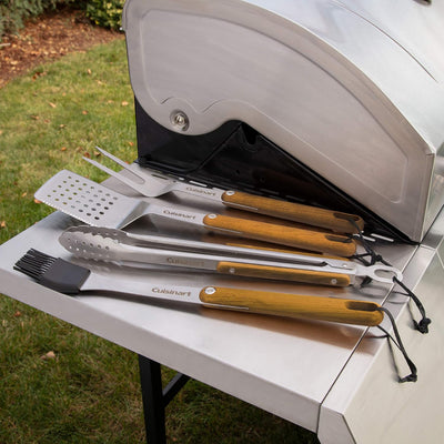 Juego De Herramientas Para Parrilla De Madera 4 Pz Cuisinart Cgs-1100_006