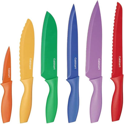 Juego De Cuchillos De Colores 12 Pzas Cuisinart