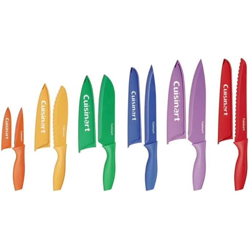 Juego De Cuchillos De Colores 12 Pzas Cuisinart