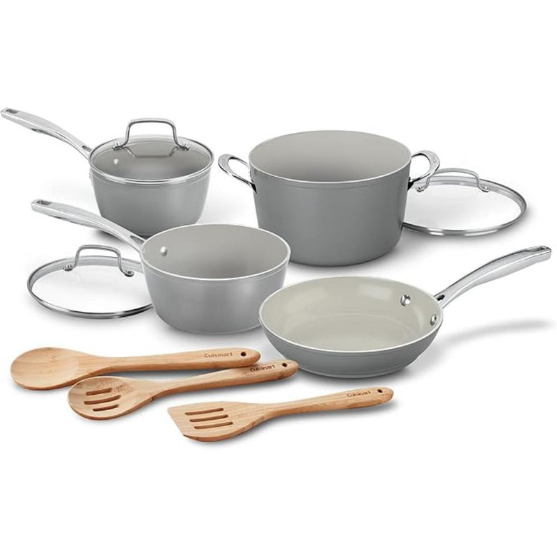 Juego de Ollas y Sartenes Greengourmet® Complete™ de 10 Piezas CRA-10C de Cuisinart®