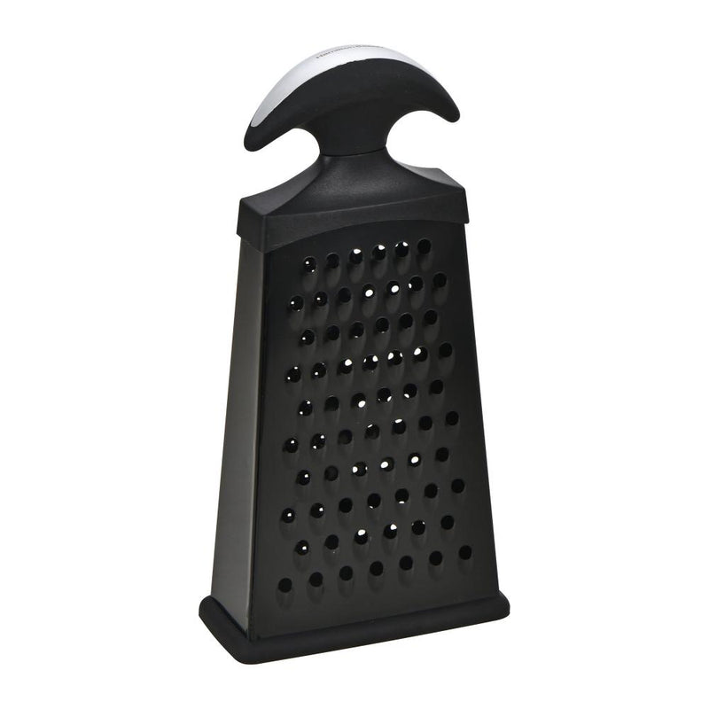 HB Rallador de Acero Inoxidable 2 lados, Color Negro 9"