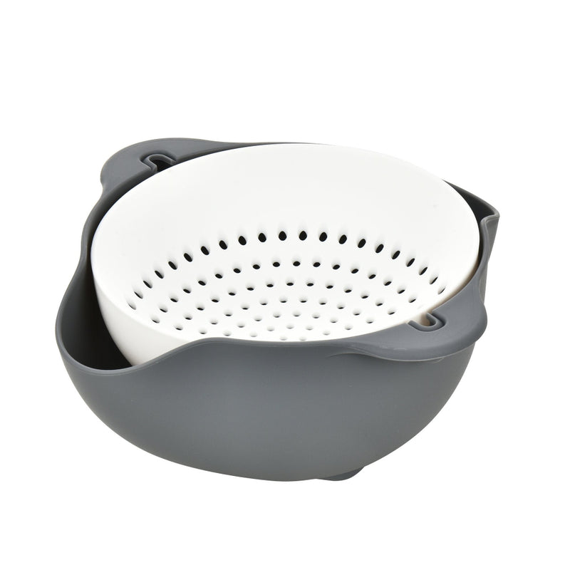 Hb Colador de Plástico, 2 Ps Color Blanco y Gris de Hamilton Beach