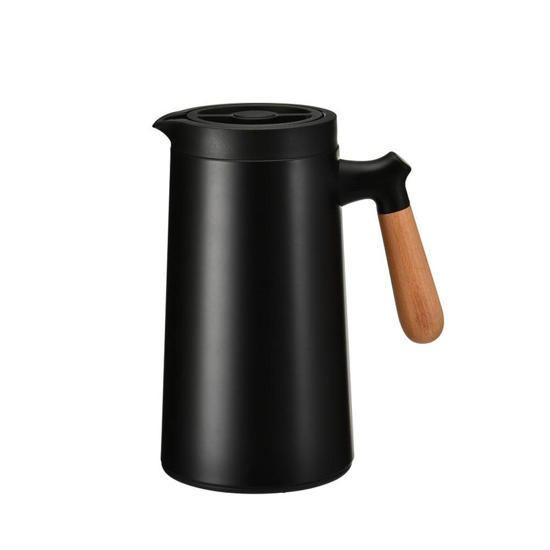 Jarra Térmica de Acero Inoxidable en Color Negro Diametro 13.5*25cm