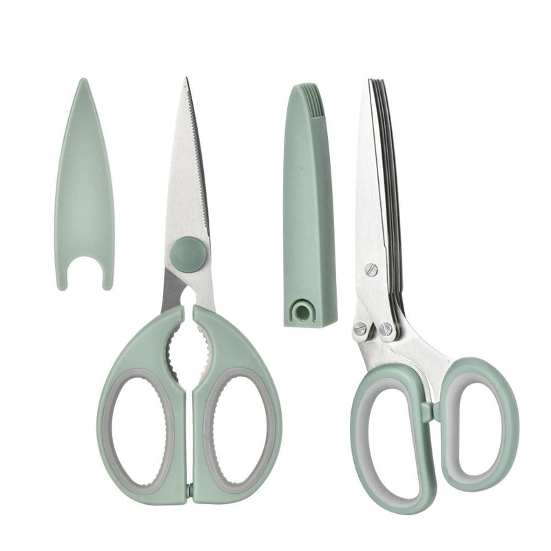 HB Tijera de Cocina con Mango Suave y Protector en La Punta, 4Pz