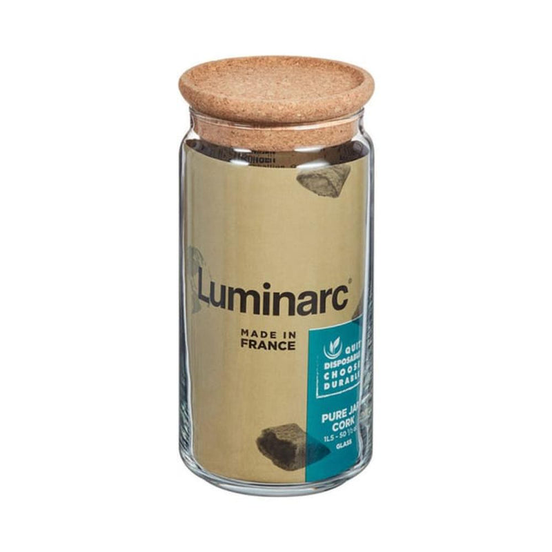 Tarro Pure Jar Cork+Tapa 1,5 Lt Luminarc