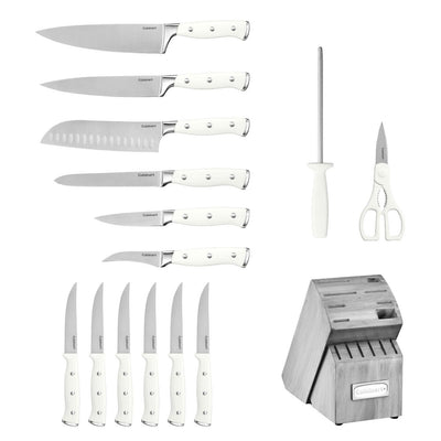 Set De Cuchillos, 15 Piezas , Blanco C77WTR-15PG de Cuisinart®_002