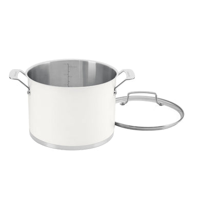 Olla De 6 Qt Con Tapa Blanco Mate_002