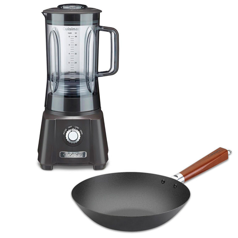 Combo Licuadora 600 Watt + Wok De 28 Cm Cuisinart