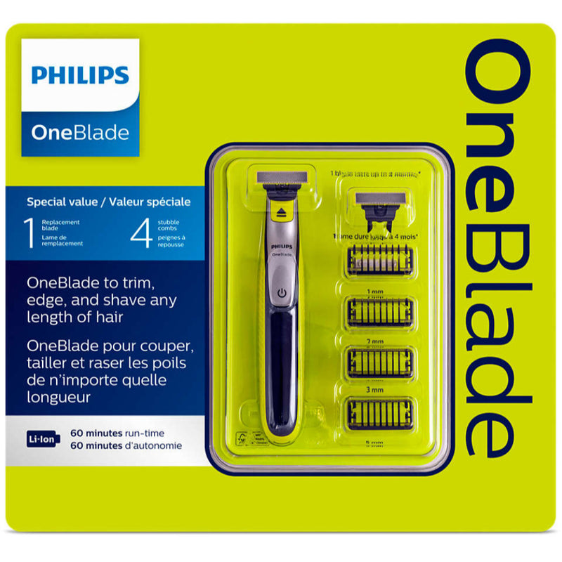 Promo Pack One Blade + Repuesto Y Cuatro Peines Guía Removibles Philips
