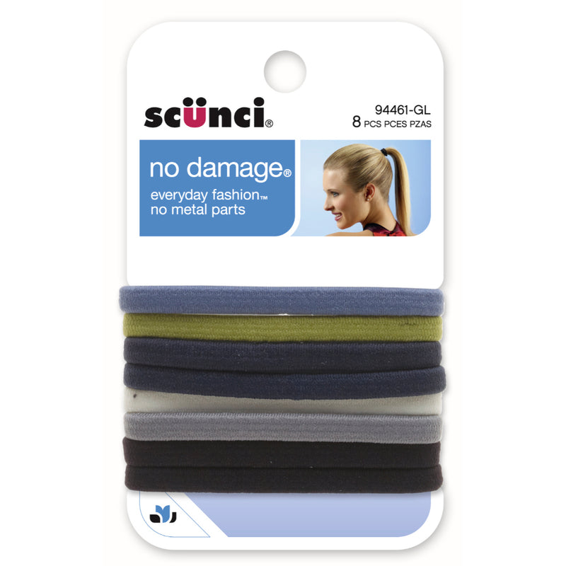 Bandas Elasticas X 8 Unds De 6Mm - Colores Denim Scunci 94461GLA