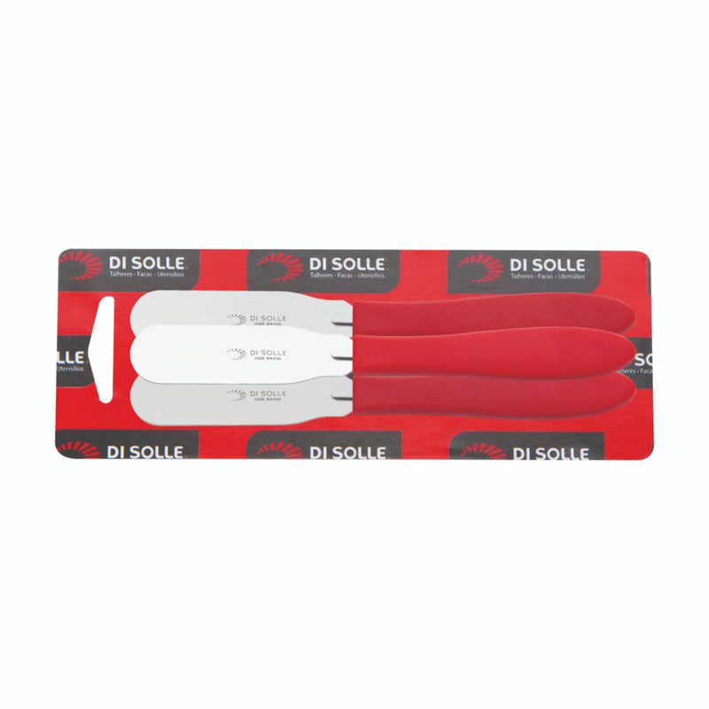 Blister X 3 Cuchillo Para Mantequilla Rojo Prisma 35.0401.18.16.000 Disolle