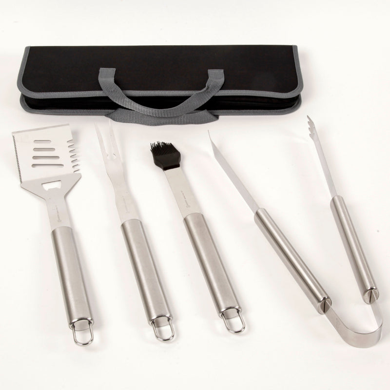 Set X 4Pz Utensilios Asado Bbq (Espatula, Tenedor, Pinzas, Brocha) Gibson_001